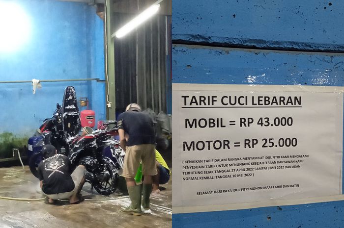 Niat hati mau cuci Honda Vario 150, eh pemiliknya dibuat melongo sama tarifnya.