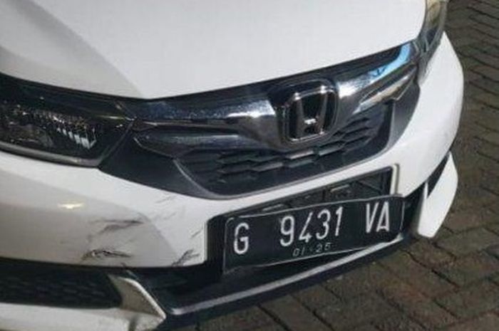 Honda Mobilio yang jadi biang kerok kecelakaan di kawasan Kartasura, pada Senin (01/05/2022).
