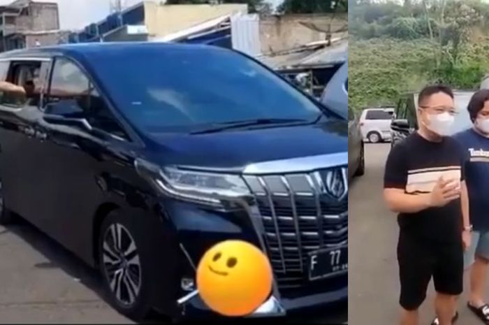 Viral penumpang Toyota Alphard maki-maki petugas di jalur Tasikmalaya menuju Singaparna-Gentong, Jumat (06/05/2022).