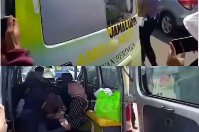 Parah nih, ambulans disalahgunakan buat angkut orang mau liburan ke Puncak.