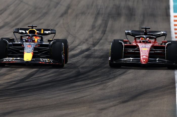 Max Verstappen semakin dekat dengan Charles Leclerc di klasemen F1 2022