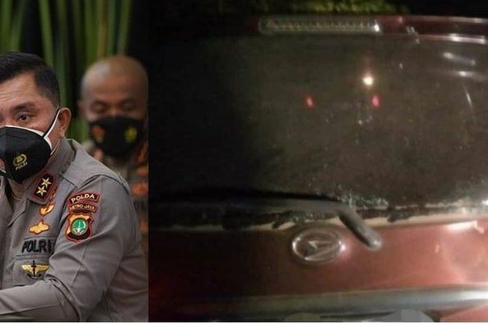 Polisi mau grebek maling motor milik mertua Kapolda Metro Jaya, Irjen Pol Fadil Imran, eh malah berakhir Daihatsu Xenia dihujani batu.