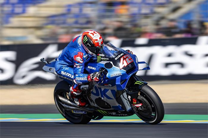 Alex Rins sangat kompetitif d=pada dua sesi latihan awal MotoGP Prancis di sirkuit Le Mans, Ingin beri hadiah untuk Suzuki. 