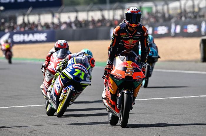 Jaume Masia sukses rebut kemenangan saat balapan Moto3 Prancis 2022, Minggu (15/05)