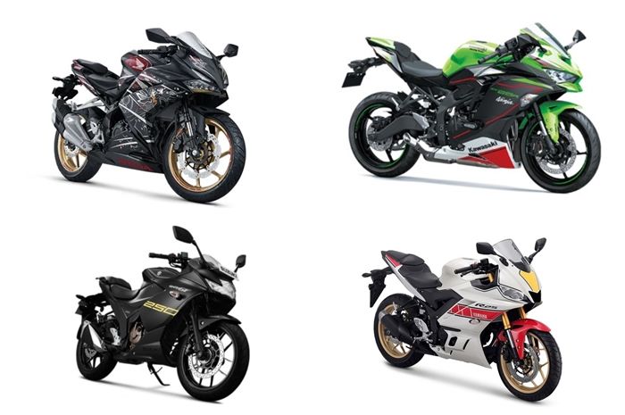 Ilustrasi motor sport 250 cc