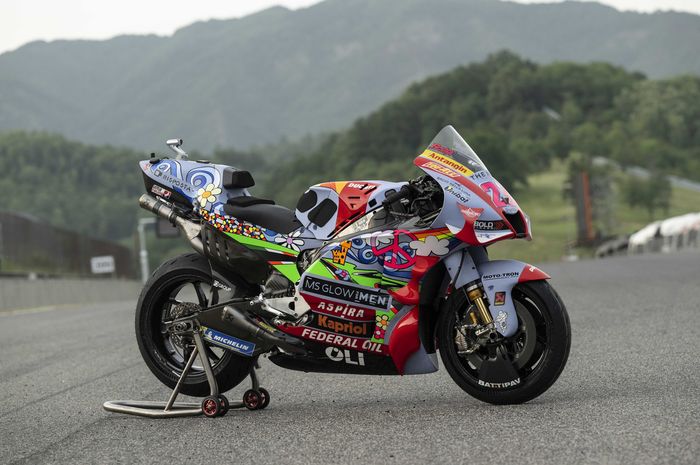 Gresini Racing memamerkan livery spesial yang digunakan pada gelaran MotoGP Italia 2022