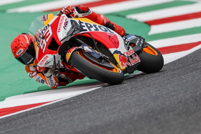 Marc Marquez belum mendapatkan hasil yang memuaskan pada hari pertama latihan MotoGP Italia di sirkuit Mugello (28/5). 
