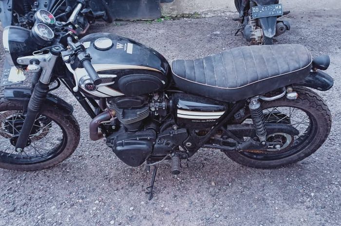 Kawasaki W800 yang dilelang KPKNL Palopo, Sulawesi Selatan 