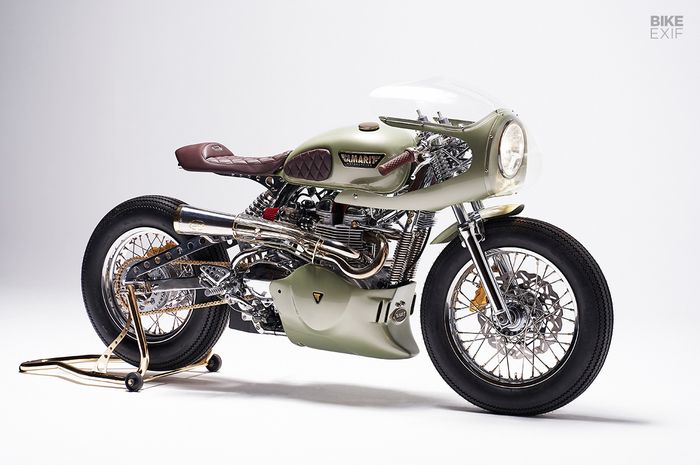Triumph Thruxton 900 cafe racer garapan Tamarit Motorcycles