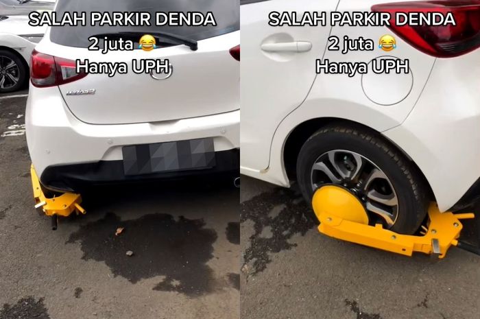 Pemilik Mazda2 salah parkir berujung kena denda yang enggak main-main.