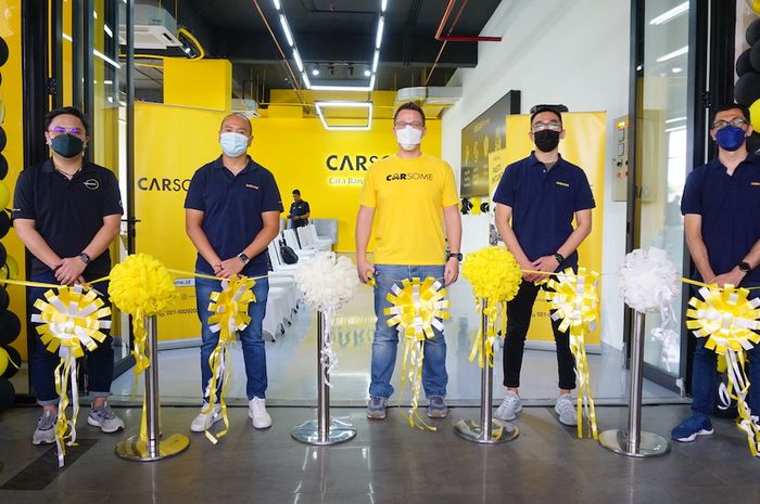 Carsome Experience Center Depok diresmikan, Jumat (3/6/2022).