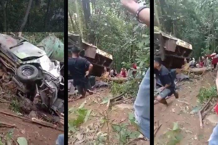 Kecelakaan maut truk tangki BBM dan Avanza renggut 7 korban jiwa