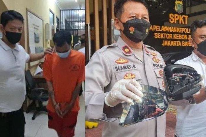 Barang bukti spion malingan pelaku bernama AL yang kerap beraksi di Jakarta Barat