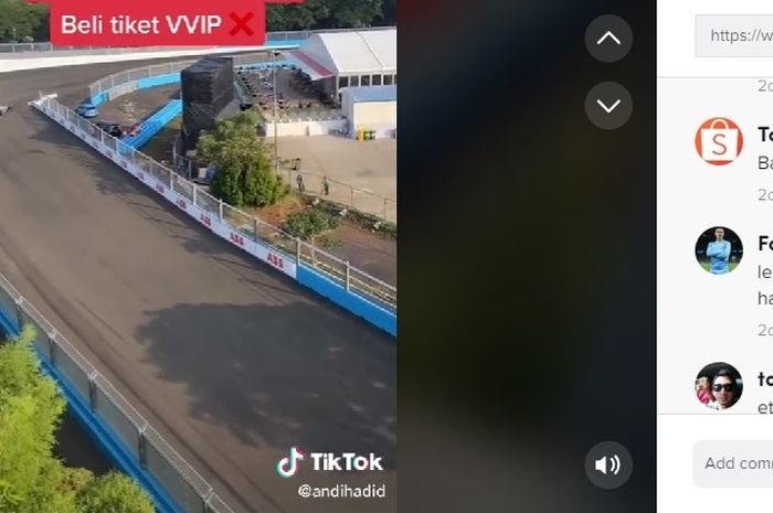 Pria asal Jakarta bernama Andi Hadid ini sukses bikin netizen iri, karena sempat nonton Formula E Jakarta 2022 secara gratis.