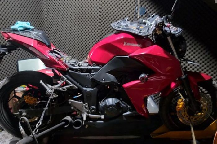 Kawasaki Z250 remap ECU sekaligus dyno test di Mahendra Motosport