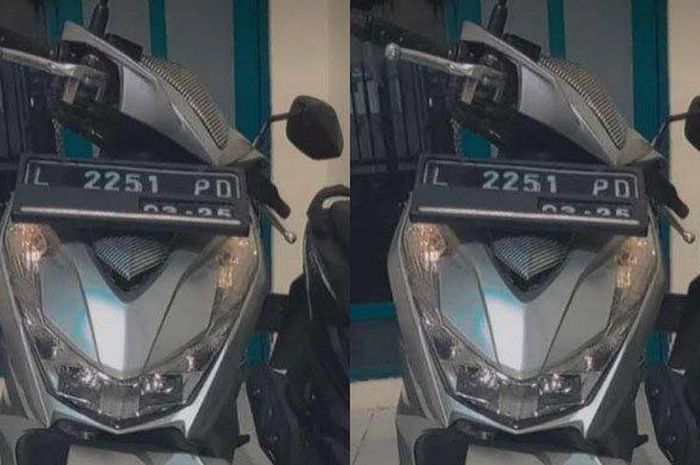 Honda BeAT milik Nurul (20) sebelum lenyap digondol maling di Sawahan, Surabaya, Jawa Timur