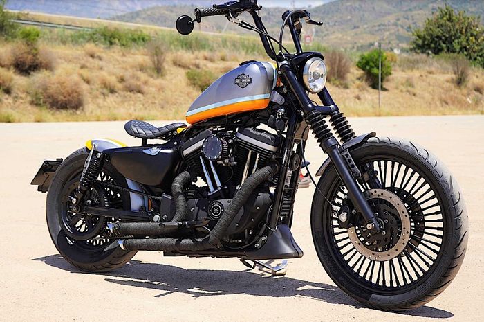 The Gulf, modifikasi Harley-Davidson Sportster bergaya bobber dengan livery Gulf Oil 