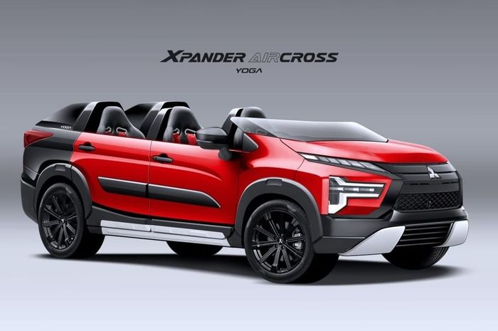Modifikasi digital Mitsubishi Xpander yang dinamai kreatornya sebagainya Aircross