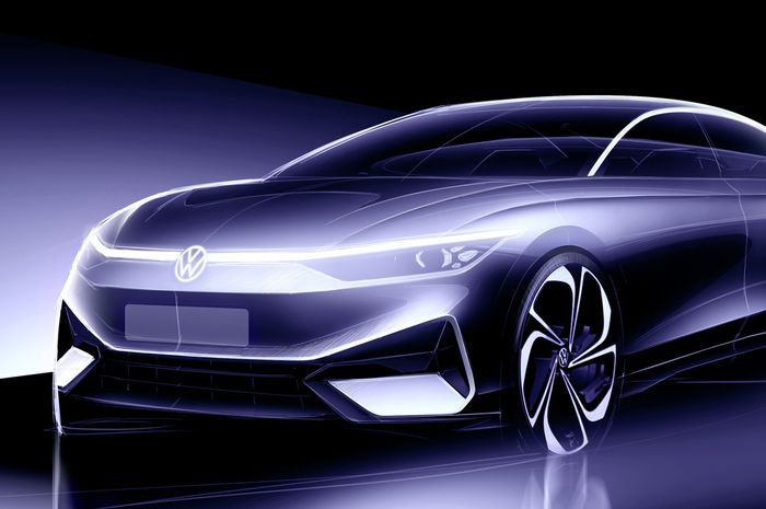 Teaser teknologi mobil listrik konsep Volkswagen ID. AERO.