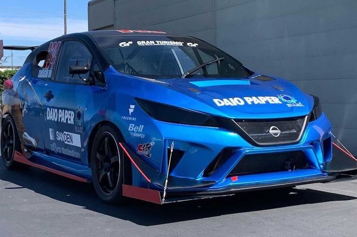 Modifikasi Nissan Leaf garapan Samurai Speed, Jepang untuk ajang Pikes Peak International Hill Climb 2022