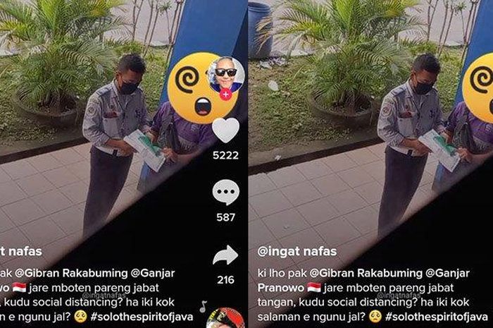 Oknum petugas Terminal Tirtonadi tertangkap basah terima salam tempel dari sopir bus.