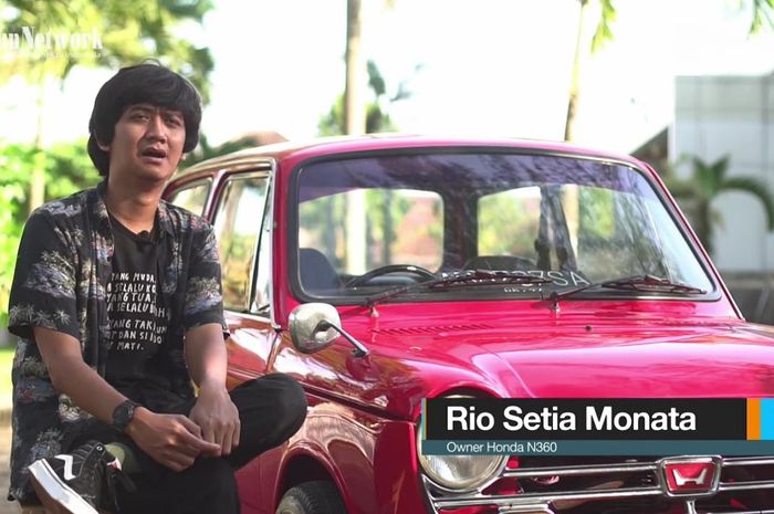 Honda N360 yang dimiliki oleh Rio Setia Monata (31) asal Yogyakarta.
