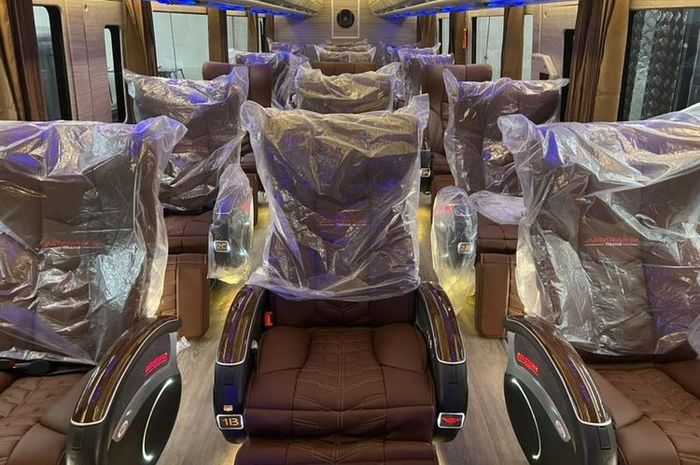 penampakan kabin supermewah bus tingkat baru PO Juragan 99.