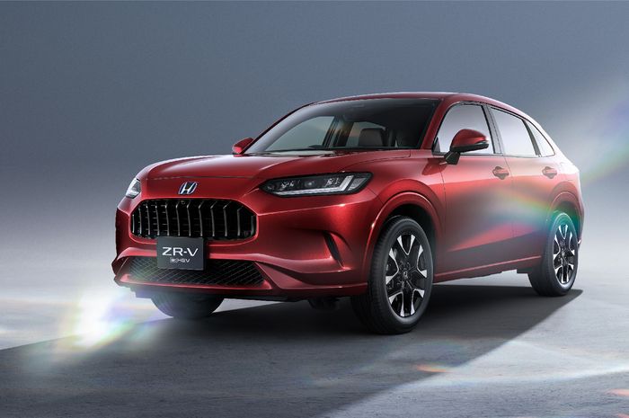 Teaser mobil baru Honda ZR-V yang akan meluncur di Jepang pada September mendatang.