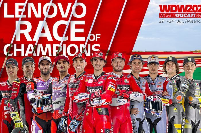 Pembalap MotoGP dan WorldSBK yang turut andil dalam Race of The Champions World Ducati Week (WDW) 2022.