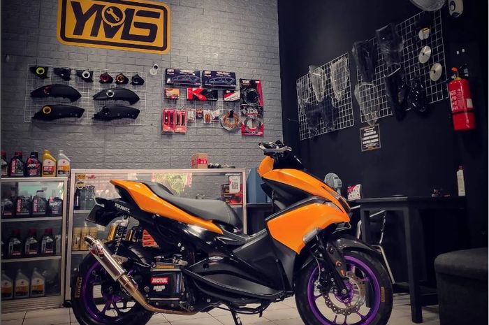 Resep Yamaha Aerox 155 bore up 183 cc spek harian dan touring di Yoga Motoshop