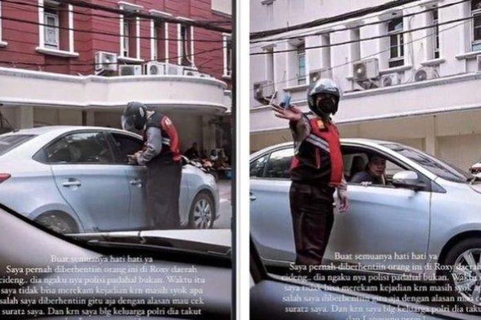 Viral Oknum Polisi Palsu Suka Menilang Pengendara Mobil di Roxy Jakarta, Ini Ciri-cirinya 