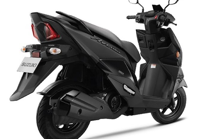 Penampakan buritan skutik 125 cc baru Suzuki yang bakal meluncur di Indonesia