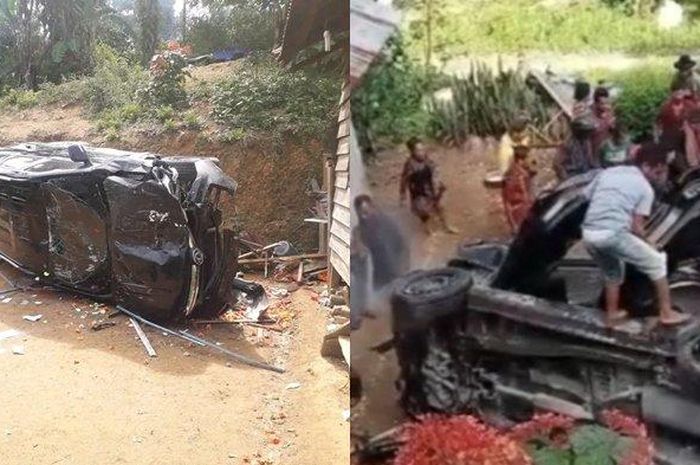 Kecelakaan maut di Desa Soban, Kecamatan Siempatnempu, Kabupaten Dairi, Sumut.