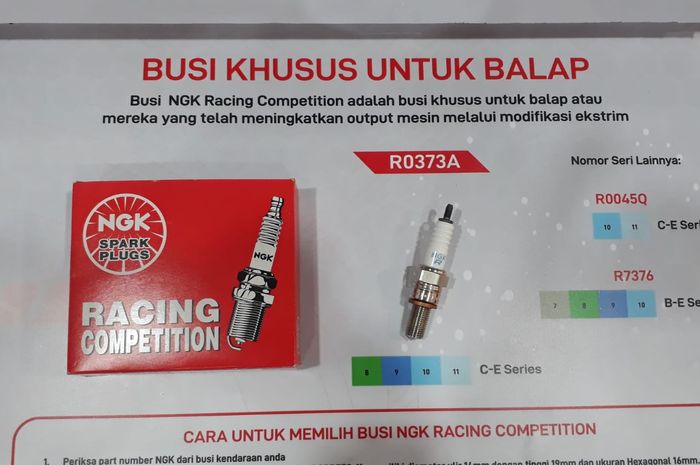 Busi racing NGK Racing Competition resmi dijual