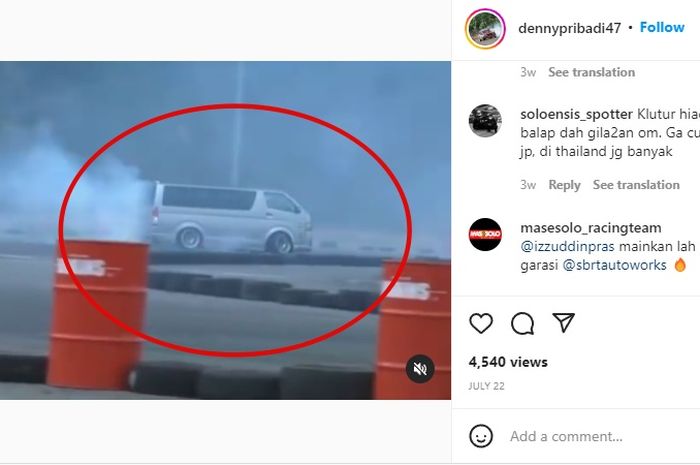 Beredar video Toyota HiAace yang justru dipakai buat drifting nih.