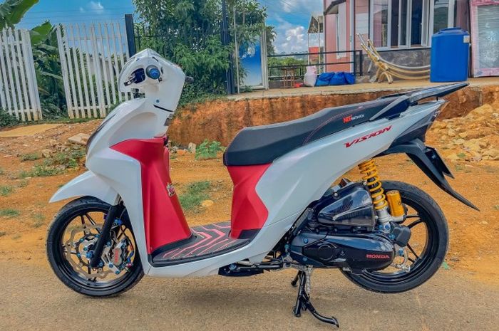 Modifikasi apik Honda Vision alias Spacy