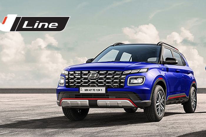 Hyundai Venue N Line hadir sebagai SUV pertama Hyundai di India yang memakai emblem N Line.