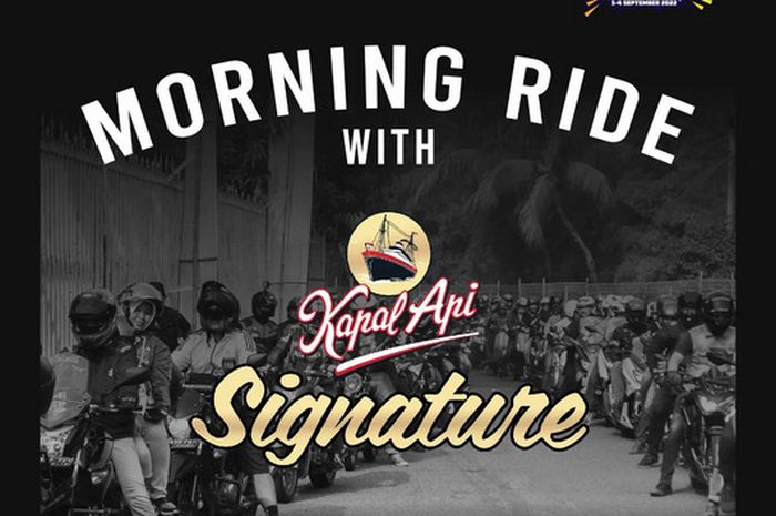 Otobursa Tumplek Blek 2022 bakal hadirkan Sunday Morning Ride (Sunmori) bareng Kapal Api Signature berkendara bersama mengitari jalanan Ibu Kota.