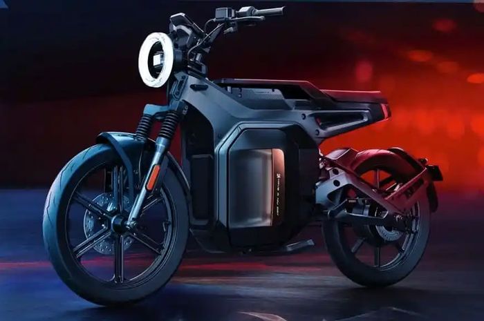 Sepeda listrik Niu SQi, desain ala tipe sport retro modern