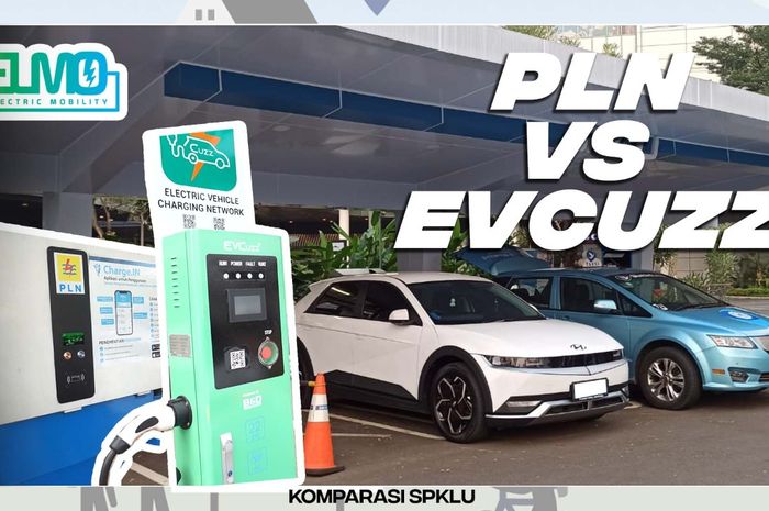 Komparasi SPKLU Buat mobil listrik antara PLN VS EVCuzz