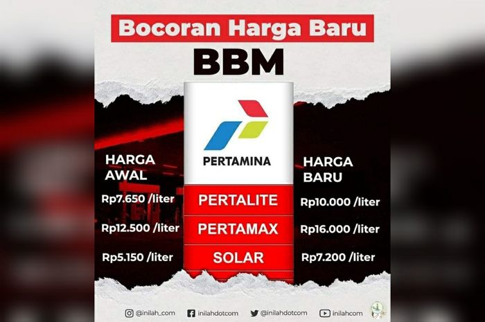 Bocoran harga BBM baru setelah naik ada Pertalite dan Pertamax, Pertamina kasih penjelasan.