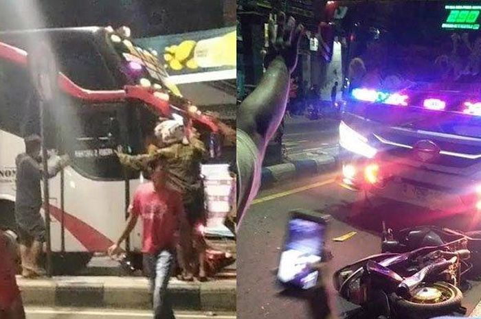 Video bus Mira dirusak oleh warga menggunakan batu dan barang keras lainnya viral di media sosial, Kamis (1/9/2022) malam. Bus baru saja terlibat kecelakaan di Madiun, tepatnya di pertigaan traffic light Kelurahan Krajan, Kecamatan Mejayan, Kabupaten Madiun. 