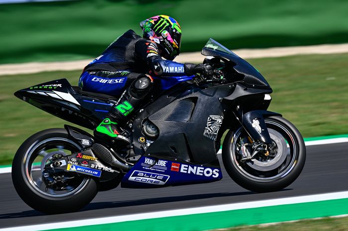 Franco Morbidelli dan Fabio Quartararo jajal mesin baru di Yamaha M1 di tes MotoGP Misano 2022 hari pertama (5/9)