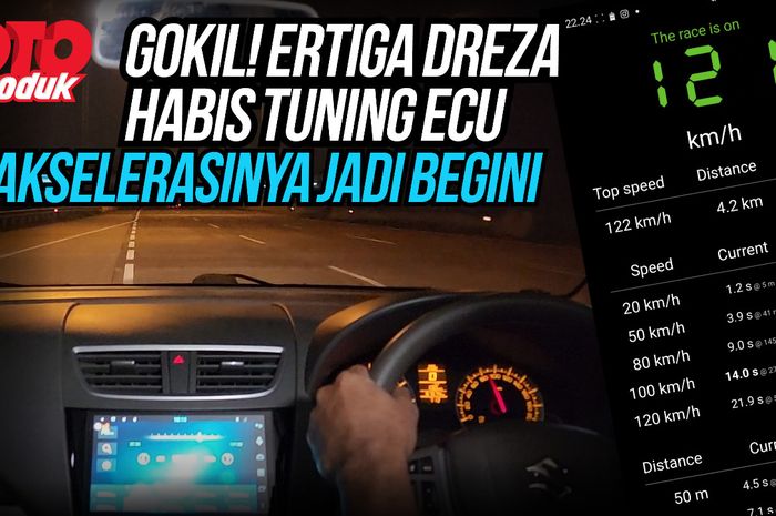 Pengujian akselerasi hasil tuning ECU di Ertiga Dreza