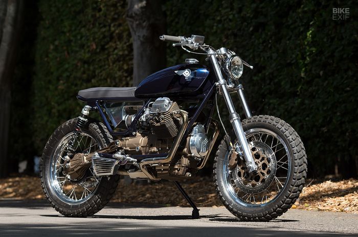 Moto Guzzi 750 XPA street tracker dari Foundry Motorcycle