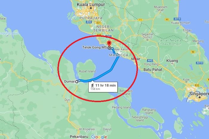 Indonesia-Malaysia kabarnya terhubung dengan jembatan sepanjang 120 kilometer dari Dumai di Sumatera sampai Teluk Gong Melaka Malaysia