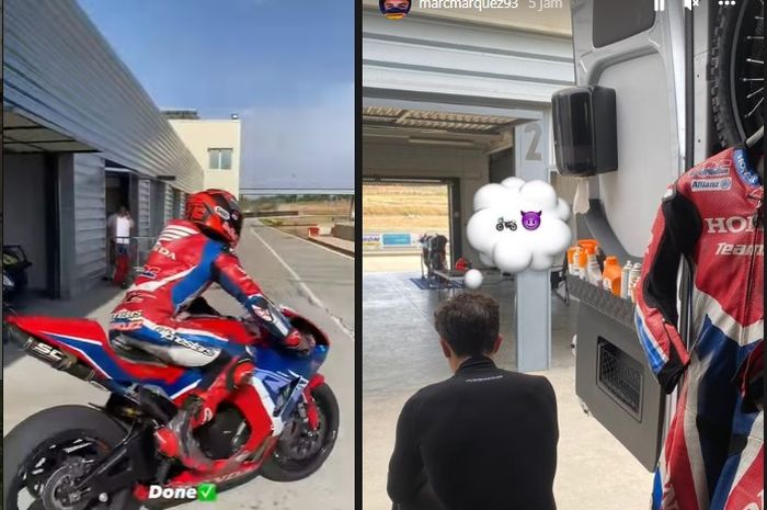 Marc Marquez kembali geber Honda CBR600RR, bukti kalau siap tampil di MotoGP Aragon 2022?