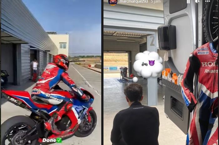 Marc Marquez kembali geber Honda CBR600RR, bukti kalau siap tampil di MotoGP Aragon 2022?