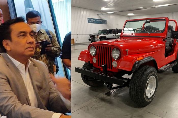 Effendi Simbolon yang sempat singgung TNI, ternyata punya Jeep CJ-7 di garasinya.