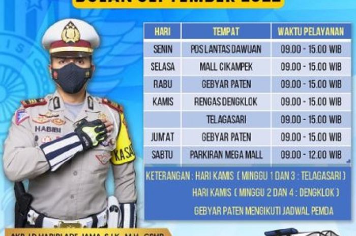 Lokasi SIM Keliling Karawang September 2022